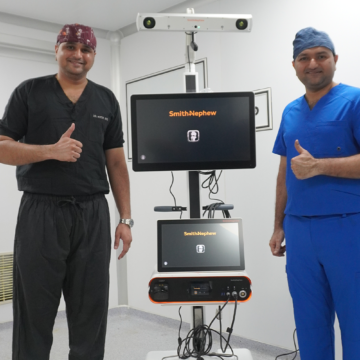saffron East Ahmedabad Witnesses History in Healthcare | Saffron Orthopedic Hospital Brings East Ahmedabad’s First Robot for Joint Replacement