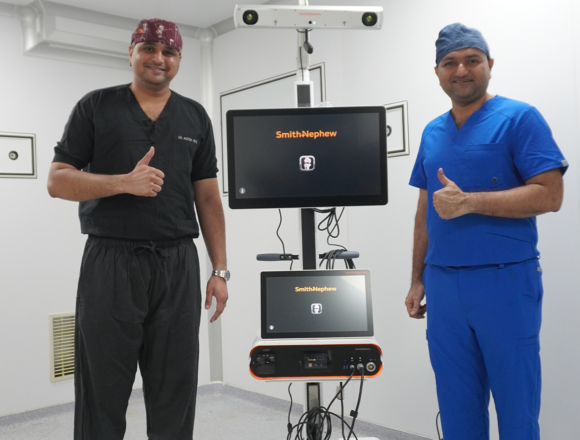 East Ahmedabad Witnesses History in Healthcare | Saffron Orthopedic Hospital Brings East Ahmedabad’s First Robot for Joint Replacement