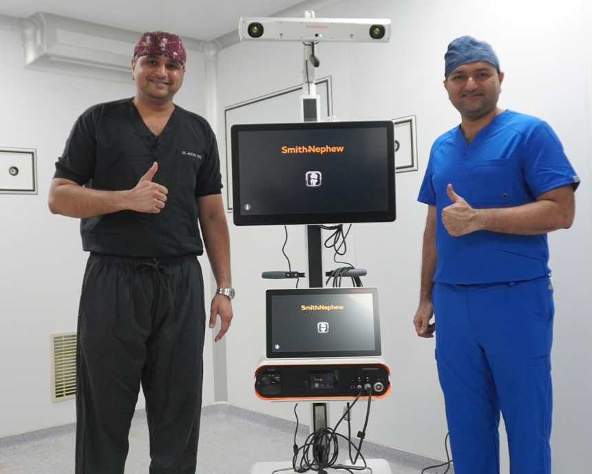 saffron East Ahmedabad Witnesses History in Healthcare | Saffron Orthopedic Hospital Brings East Ahmedabad’s First Robot for Joint Replacement